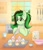 Size: 3234x3719 | Tagged: safe, artist:kutemango, oc, oc only, oc:eden shallowleaf, pegasus, pony, baking, bowl, commissioner:rainbowdash69, cupcake, food, frosting, high res, kitchen, mixing bowl, pegasus oc, solo