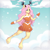 Size: 5000x5000 | Tagged: safe, artist:laloplya, fluttershy, pegasus, anthro, unguligrade anthro, g4, antlers, clothes, cloud, female, flying, gloves, skirt, snow, solo