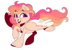Size: 2300x1600 | Tagged: safe, artist:uunicornicc, oc, oc only, pegasus, pony, chibi, colored wings, simple background, solo, transparent background, two toned wings, wings