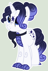 Size: 584x852 | Tagged: safe, artist:starvelvetyt, oc, oc only, dracony, hybrid, pony, unicorn, base used, female, green background, interspecies offspring, mare, offspring, outline, parent:rarity, parent:spike, parents:sparity, simple background, solo, white outline