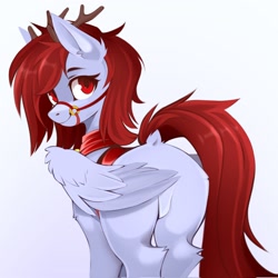 Size: 2048x2048 | Tagged: safe, artist:buvanybu, oc, oc only, pegasus, pony, butt, dock, featureless crotch, high res, leg fluff, pegasus oc, plot, solo, tack, tail, tail aside