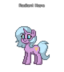 Size: 1280x1440 | Tagged: safe, artist:lucent starscape, idw, radiant hope, pony, unicorn, pony town, g4, simple background, solo, white background