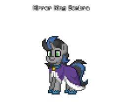 Size: 1680x1440 | Tagged: safe, artist:lucent starscape, king sombra, pony, unicorn, pony town, g4, good king sombra, male, pixel art, simple background, solo, sprite, stallion, white background