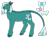 Size: 1280x960 | Tagged: safe, artist:s0ftserve, oc, oc:saltwater taffy, earth pony, pony, adopted offspring, earth pony oc, female, mare, parent:pinkie pie, parent:princess skystar, parents:skypie, simple background, solo, transparent background