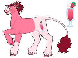 Size: 1280x960 | Tagged: safe, artist:s0ftserve, oc, oc:strawberry swirl, earth pony, pony, adopted offspring, cloven hooves, earth pony oc, male, parent:pinkie pie, parent:princess skystar, parents:skypie, simple background, solo, stallion, transparent background