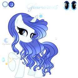 Size: 2048x2048 | Tagged: safe, artist:harmonyvitality-yt, oc, oc only, oc:glamorous, pony, unicorn, base used, female, high res, horn, jewelry, makeup, mare, next generation, offspring, parent:fancypants, parent:rarity, parents:raripants, simple background, smiling, solo, story included, transparent background, unicorn oc