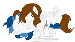 Size: 3840x2160 | Tagged: safe, artist:duran301, oc, oc only, oc:aerial aim, oc:whirlwind flux, pegasus, pony, base used, high res, pegasus oc, simple background, snuggling, transparent background