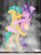 Size: 979x1280 | Tagged: safe, artist:ejlightning007arts, artist:small-brooke1998, hitch trailblazer, pipp petals, earth pony, pegasus, pony, g5, base, base used, female, kissing, male, mare, ship:pitch, shipping, shower, stallion, straight