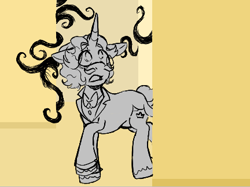 Size: 432x323 | Tagged: safe, artist:dsstoner, fancypants, pony, unicorn, g4, aggie.io, fear, male, scared, stallion, tentacles, the backrooms