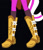Size: 542x633 | Tagged: safe, applejack, wallflower blush, human, equestria girls, g4, black background, boots, boots shot, crystal guardian, legs, pictures of legs, shoes, simple background, solo