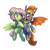 Size: 2000x2000 | Tagged: safe, artist:jewellier, oc, oc only, oc:misty muddle, oc:warmworm, bat pony, pegasus, pony, 2023 community collab, derpibooru community collaboration, amputee, armor, artificial wings, augmented, bat pony oc, duo, fangs, female, flying, guardsmare, helmet, high res, mare, pegasus oc, prosthetic limb, prosthetic wing, prosthetics, royal guard, royal guard armor, simple background, spread wings, transparent background, wings