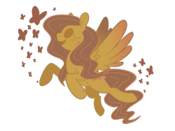 Size: 2732x2048 | Tagged: safe, artist:leafytaffy, fluttershy, butterfly, pegasus, pony, g4, female, high res, mare, open mouth, open smile, simple background, smiling, solo, spread wings, transparent background, wings