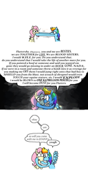 Size: 2089x4085 | Tagged: safe, artist:punkittdev, fluttershy, rainbow dash, pegasus, pony, g4, comic, duo, horsecomix, text