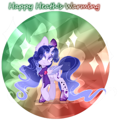 Size: 600x606 | Tagged: safe, artist:existencecosmos188, oc, oc only, oc:existence, alicorn, pony, alicorn oc, clothes, eyelashes, female, horn, mare, raised hoof, scarf, simple background, smiling, solo, transparent background, wings