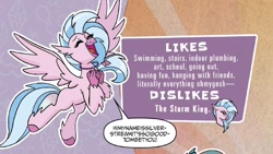 Size: 1334x750 | Tagged: safe, artist:tony fleecs, idw, silverstream, classical hippogriff, hippogriff, g4, spoiler:comic, dialogue, feats of friendship, female, solo, speech bubble, spread wings, wings