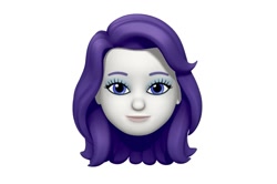 Size: 1125x746 | Tagged: safe, rarity, human, equestria girls, g4, animoji, eyebrows, eyelashes, head only, looking at you, memoji, simple background, solo, white background