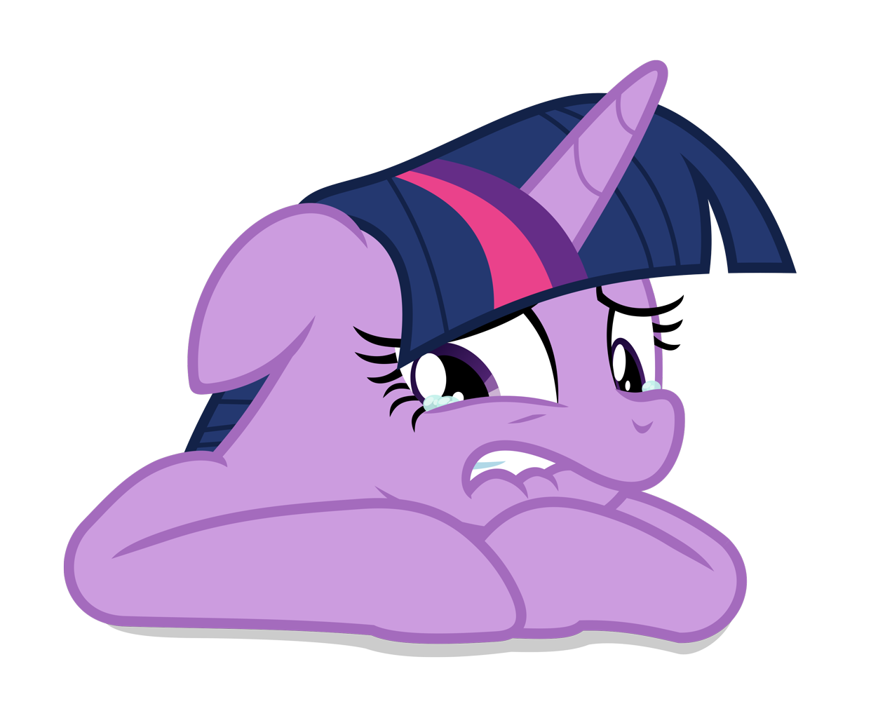 Pony crying