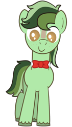 Size: 720x1280 | Tagged: safe, artist:sazerlite, oc, oc only, oc:place holder, earth pony, pony, 2023 community collab, derpibooru community collaboration, bowtie, earth pony oc, facial markings, freckles, male, simple background, smiling, solo, stallion, transparent background, vector