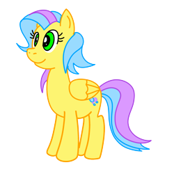 Size: 3024x3024 | Tagged: safe, artist:omegaridersangou, bubble balloon, pegasus, pony, g3, g4, female, g3 to g4, generation leap, high res, simple background, solo, transparent background