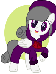 Size: 3085x4096 | Tagged: safe, artist:foxyfell1337, oc, oc:oliver spade, pegasus, pony, base used, clothes, colored, female, looking at you, mare, raised hoof, simple background, smiling, smiling at you, solo, transparent background