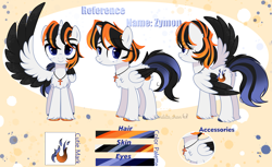 Size: 3303x2024 | Tagged: safe, artist:2pandita, oc, oc only, alicorn, pony, alicorn oc, chest fluff, colored hooves, colored wings, cross, cross necklace, high res, horn, jewelry, necklace, one wing out, reference sheet, solo, two toned wings, unshorn fetlocks, wings