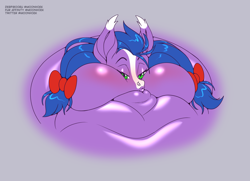 Size: 2844x2058 | Tagged: safe, artist:moonhoek, oc, bat pony, pony, blob, blobface, blushing, chubby cheeks, fat, fat fetish, female, fetish, high res, hyper, hyper obese, impossibly large everything, impossibly obese, morbidly obese, neck roll, obese, request, rolls of fat, sketch, solo