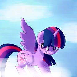 Size: 1200x1200 | Tagged: safe, artist:andromedasparkz, twilight sparkle, alicorn, pony, g4, female, solo, twilight sparkle (alicorn)