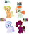 Size: 2332x2816 | Tagged: safe, artist:lanternik, clear sky, daring do, doctor caballeron, flam, king sombra, quibble pants, sunburst, svengallop, pony, g4, base used, caballerburst, daringbra, eyelashes, female, filly, foal, high res, magical gay spawn, male, mare, offspring, parent:clear sky, parent:daring do, parent:doctor caballeron, parent:flam, parent:king sombra, parent:quibble pants, parent:sunburst, parent:svengallop, parents:caballerburst, parents:daringbra, parents:quibblesky, parents:svenflam, screencap reference, simple background, stallion, svenflam, white background