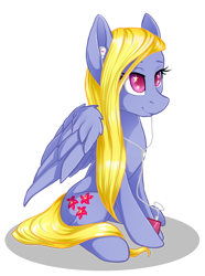Size: 600x806 | Tagged: safe, artist:nenefi, lily blossom, pegasus, pony, g4, earbuds, simple background, solo, transparent background