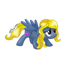 Size: 700x600 | Tagged: safe, artist:mlpchannelglory999, lily blossom, pegasus, pony, g4, female, simple background, solo, white background