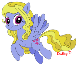 Size: 1024x878 | Tagged: safe, artist:bobbyjoedudley, lily blossom, pegasus, pony, g4, female, flying, simple background, solo, transparent background