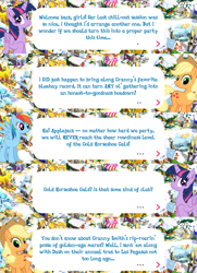 Size: 2048x2829 | Tagged: safe, gameloft, applejack, rainbow dash, twilight sparkle, alicorn, earth pony, pegasus, pony, g4, my little pony: magic princess, applejack's hat, cowboy hat, crown, dialogue, dialogue box, english, event, female, folded wings, hat, high res, horn, jewelry, mare, mobile game, regalia, speech bubble, spread wings, text, twilight sparkle (alicorn), wings