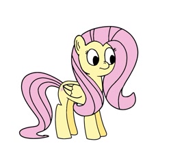 Size: 897x853 | Tagged: safe, artist:beepbeep, fluttershy, pegasus, pony, g4, female, mare, simple background, solo, white background