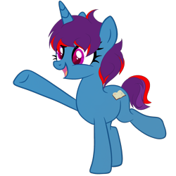 Size: 2500x2500 | Tagged: artist needed, safe, oc, oc only, unnamed oc, pony, unicorn, 2023 community collab, derpibooru community collaboration, female, high res, horn, mare, open mouth, open smile, pony oc, simple background, smiling, solo, standing on two hooves, transparent background, unicorn oc