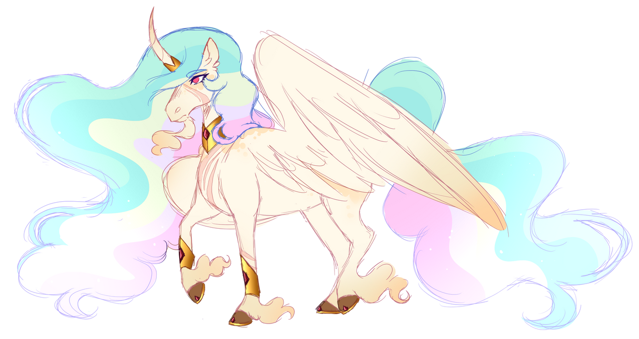 #3022745 - safe, artist:twilightpriincess, princess celestia, pony, g4 ...