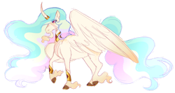 Size: 1280x679 | Tagged: safe, artist:twilightpriincess, princess celestia, pony, g4, facial hair, goatee, scar, simple background, solo, transparent background