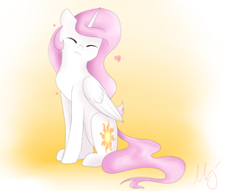 Size: 2600x2200 | Tagged: safe, artist:maravor, princess celestia, alicorn, pony, g4, :3, catlestia, cute, cutelestia, female, high res, pink-mane celestia, solo, young celestia, younger