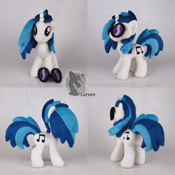 Size: 1000x1000 | Tagged: safe, artist:larsen toys, dj pon-3, vinyl scratch, pony, unicorn, g4, butt, craft, female, glasses, irl, mare, multiple views, photo, plot, plushie, solo