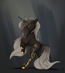 Size: 2500x2800 | Tagged: safe, artist:tenebrisnoctus, oc, oc only, pony, unicorn, butt, concave belly, high res, horn, plot, solo, sternocleidomastoid, unicorn oc