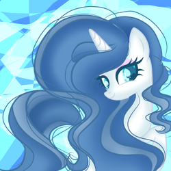 Size: 2048x2048 | Tagged: safe, artist:harmonyvitality-yt, oc, oc only, oc:starlina sentry, pony, unicorn, base used, eyelashes, female, high res, horn, mare, smiling, solo, unicorn oc