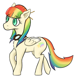 Size: 1578x1580 | Tagged: safe, artist:underwoodart, oc, oc only, oc:shooting star, pegasus, pony, 2023 community collab, derpibooru community collaboration, flight of the valkyrie, chest fluff, goggles, hairpin, multicolored hair, older, pegasus oc, rainbow hair, simple background, solo, transparent background