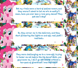 Size: 2048x1781 | Tagged: safe, gameloft, pinkie pie, earth pony, pony, g4, my little pony: magic princess, dialogue, dialogue box, english, event, female, mare, mobile game, solo, solo focus, speech bubble, text