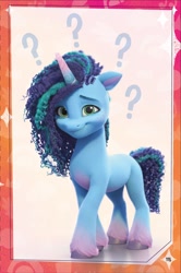 Size: 1624x2446 | Tagged: safe, misty brightdawn, pony, unicorn, g5, official, sunny starscout's book of adventure, confused, female, freckles, question mark, render, solo