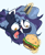 Size: 1404x1724 | Tagged: safe, artist:witchtaunter, oc, oc:witching hour, pony, unicorn, burger, bust, ear fluff, faic, food, freckles, horn, magic, open mouth, simple background, sketch, solo, telekinesis, unicorn oc, white background, yellow eyes