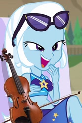 Size: 681x1022 | Tagged: safe, edit, edited screencap, editor:weyantonio26, screencap, trixie, human, equestria girls, equestria girls specials, g4, my little pony equestria girls: better together, my little pony equestria girls: forgotten friendship, clothes, cropped, solo, swimsuit