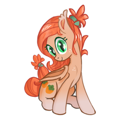 Size: 1700x1700 | Tagged: safe, artist:terra0940, derpibooru exclusive, oc, oc only, oc:persimmonika, bat pony, pony, 2023 community collab, derpibooru community collaboration, bat pony oc, fangs, freckles, looking at you, simple background, smiling, solo, transparent background