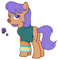 Size: 1280x1315 | Tagged: safe, artist:lanternik, maud pie, earth pony, pony, g4, base used, butt, butt tail, clothes, female, mare, plot, redesign, simple background, solo, transparent background