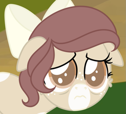 Size: 629x571 | Tagged: safe, artist:fuckomcfuck, edit, edited screencap, screencap, oc, oc:latte, deer, deer pony, earth pony, hybrid, original species, pony, g4, bow, solo