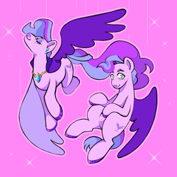 Size: 1200x1200 | Tagged: safe, artist:starmilkman, queen haven, pegasus, pony, g5, alternate universe, drag queen, duality, gender headcanon, male, redesign, rule 63, solo, stallion