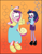 Size: 409x531 | Tagged: safe, artist:polorenzielephant, princess cadance, twilight sparkle, g4, bubble, clothes, dress, duo, error, gloves, gradient background, illustrator, snork, snorkified, snorks, species swap